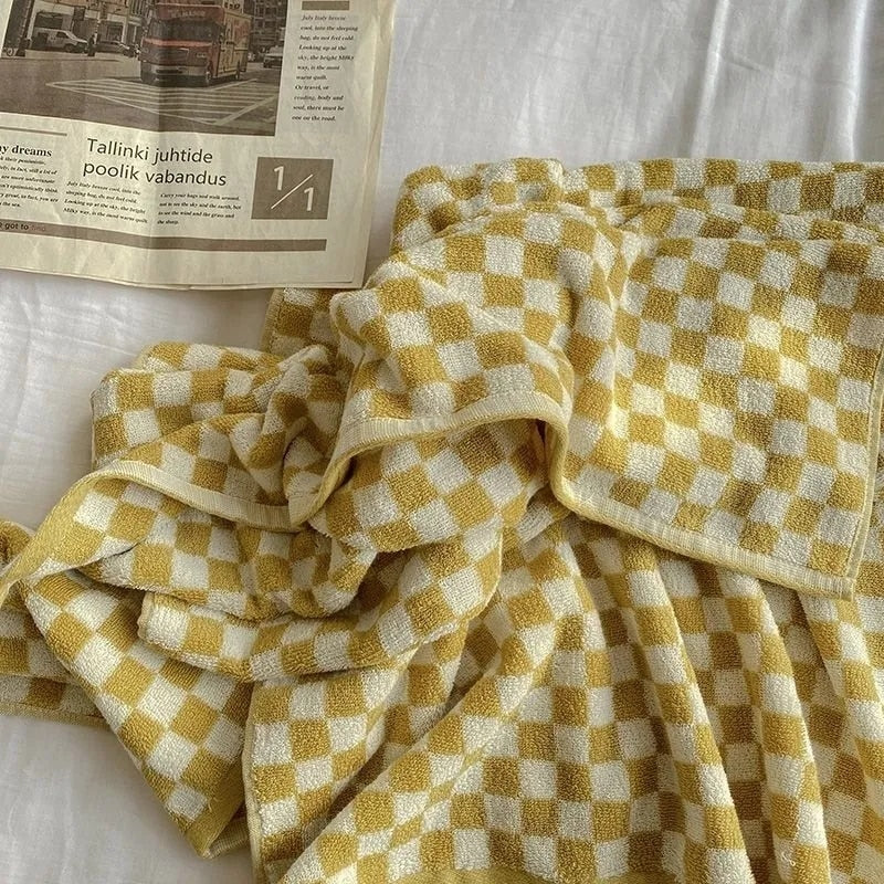 Colourful Checkerboard & Stripe Towels - Image 17
