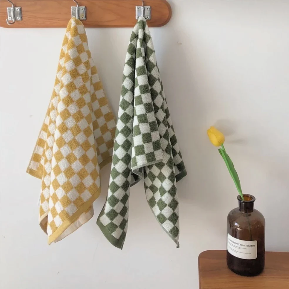 Colourful Checkerboard & Stripe Towels - Image 4