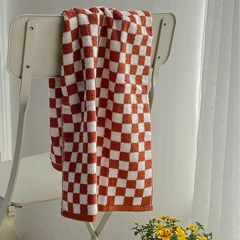 Colourful Checkerboard & Stripe Towels - Image 8