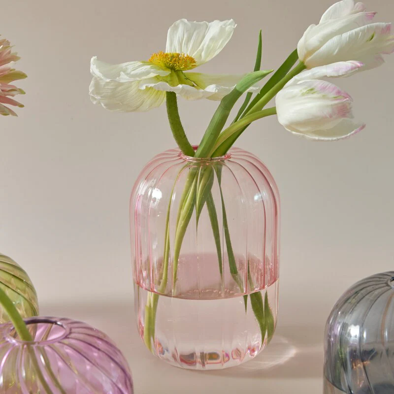 Colourful Glass Globe Vase - Image 4