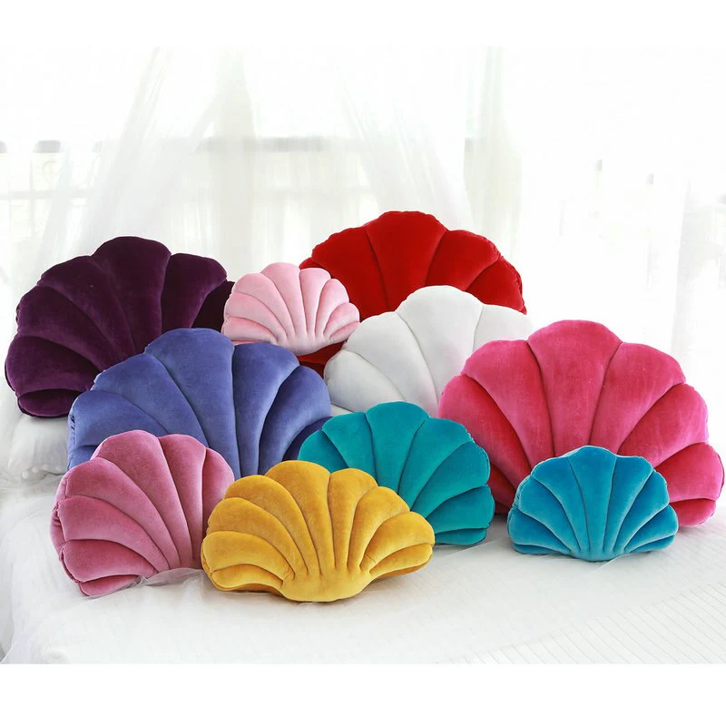 Colourful Shell Cushion - Image 3