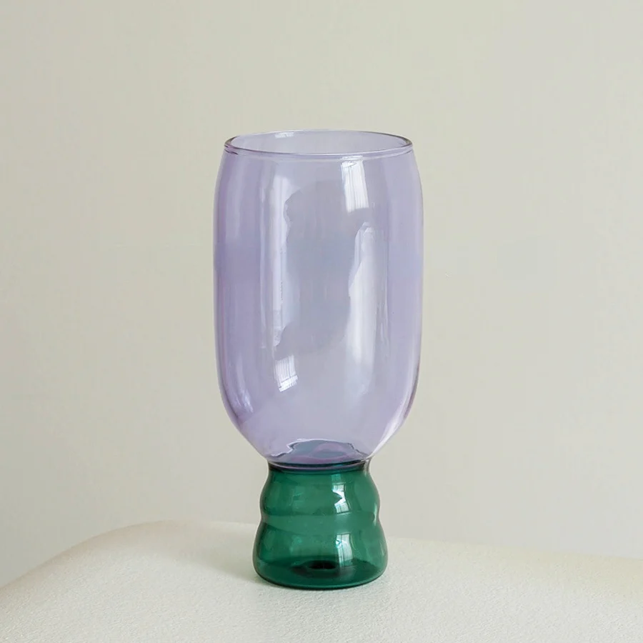 Colourful Tall Glass Cup - Image 12