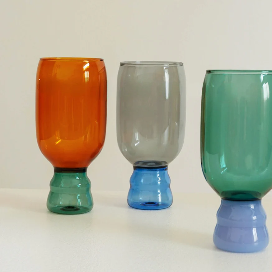 Colourful Tall Glass Cup - Image 6