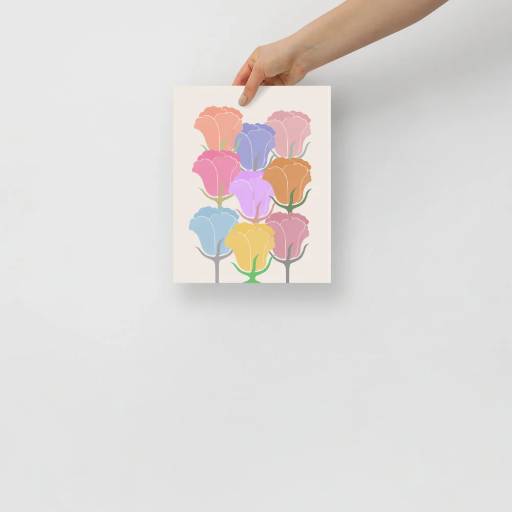 Colourful Tulips Wall Art - Image 4
