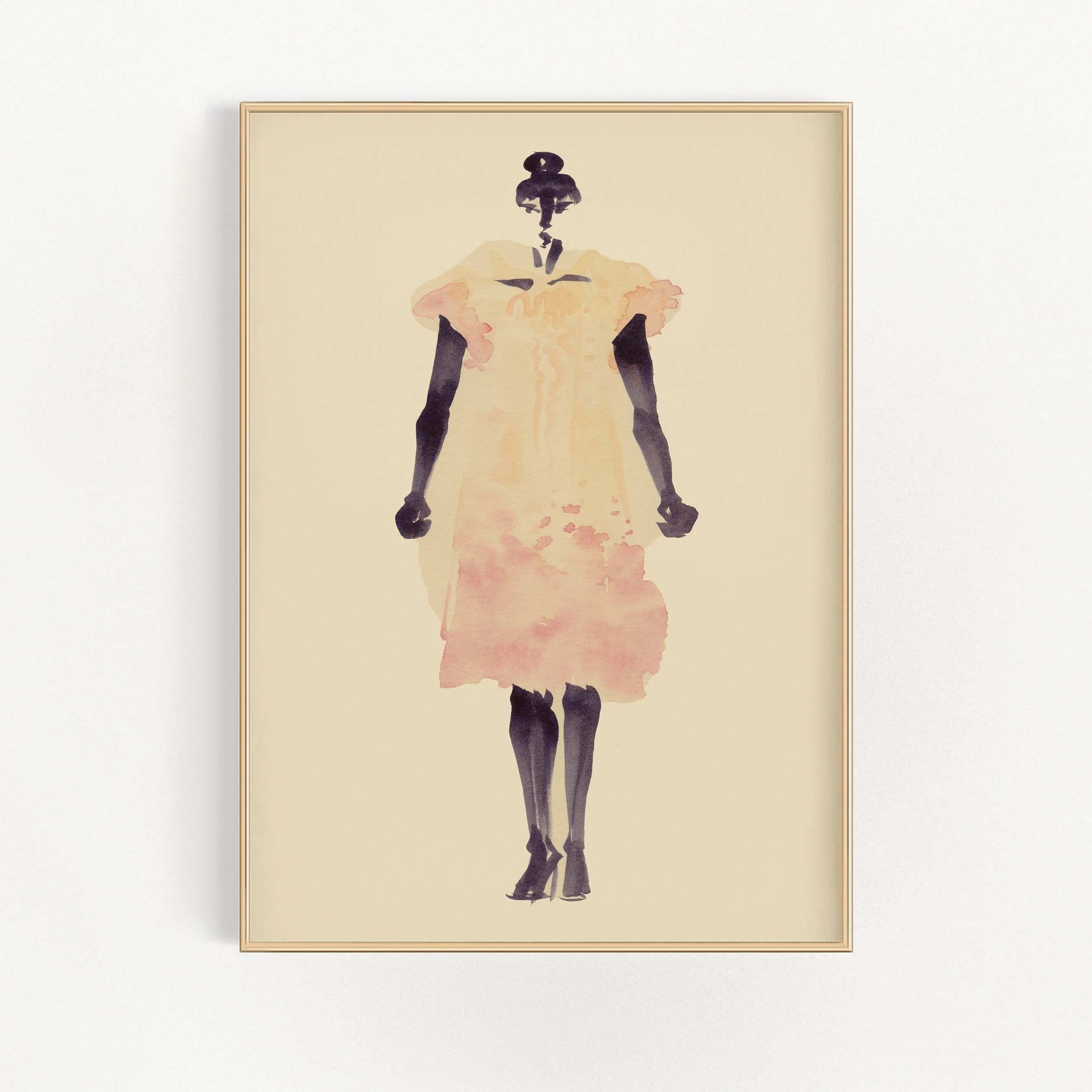 Coral Dress Wall Art