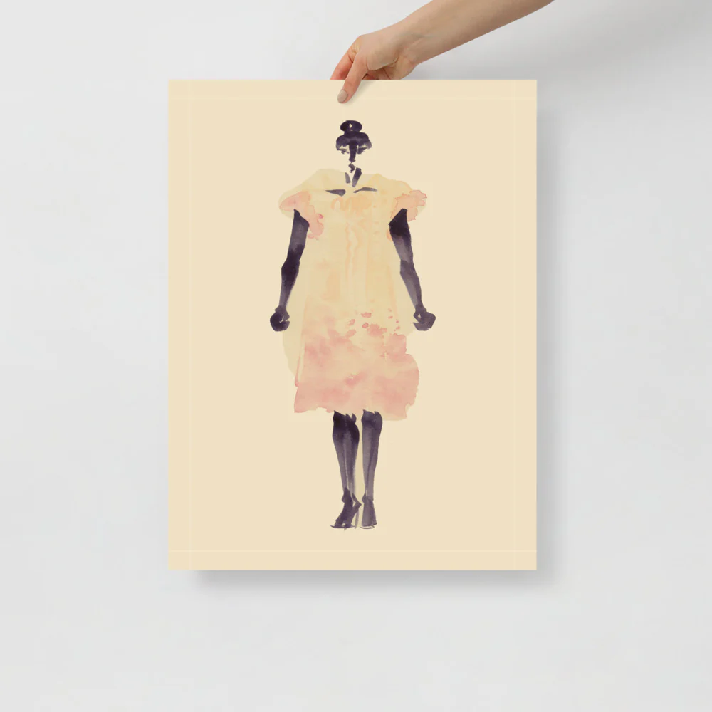 Coral Dress Wall Art - Image 5