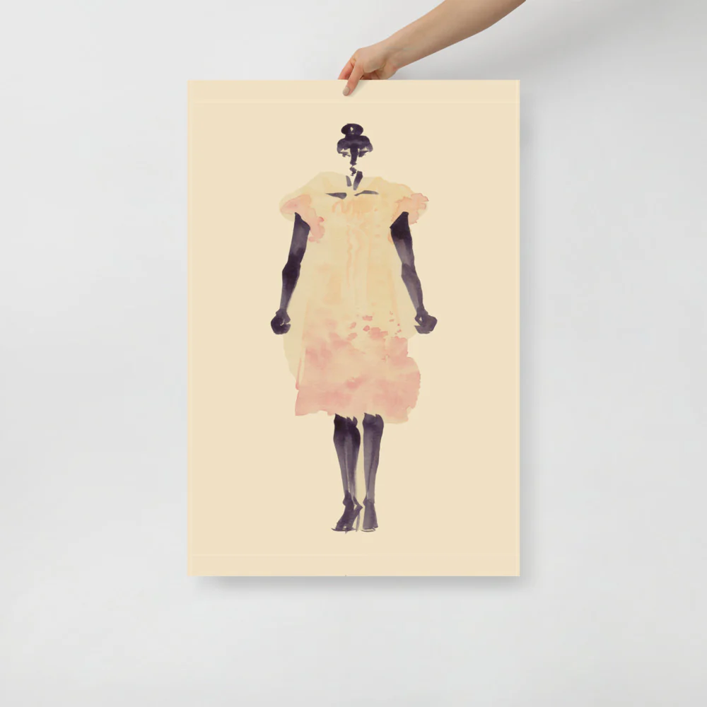 Coral Dress Wall Art - Image 6