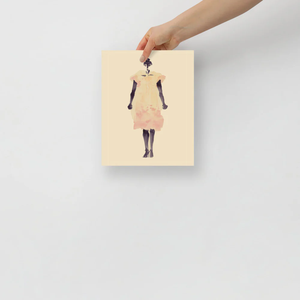Coral Dress Wall Art - Image 7