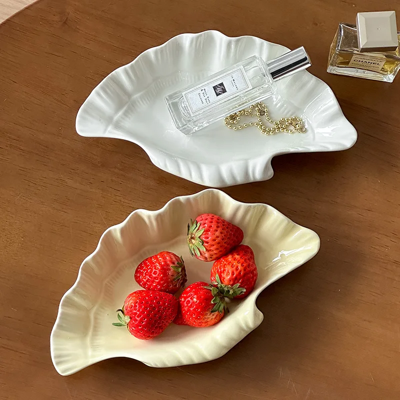 Cream Ceramic Shell Plate