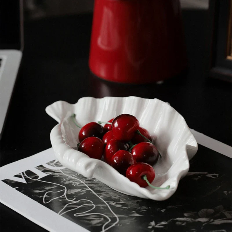 Cream Ceramic Shell Plate - Image 3