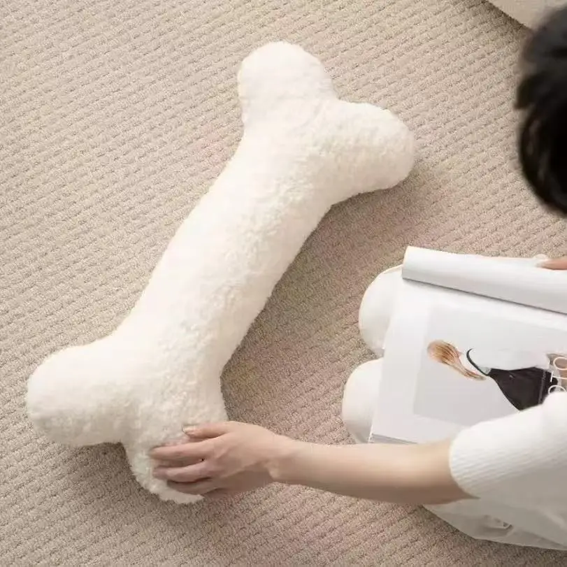 Creative Bone-Shaped Plush Pillow - Image 5