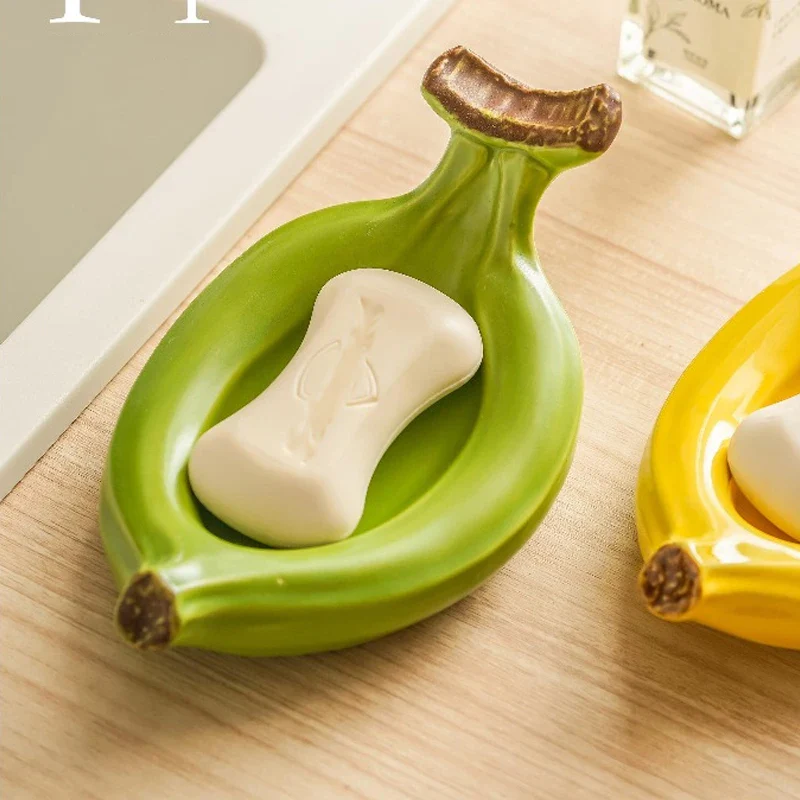 Creative Ceramic Banana Soap Box - Image 4