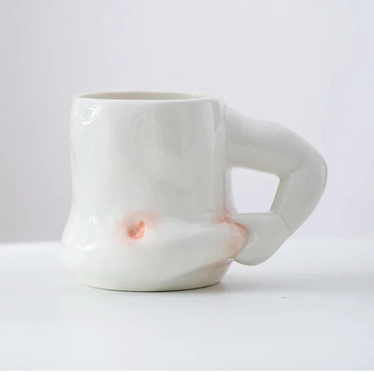 Creative Pinch Belly Ceramic Mug