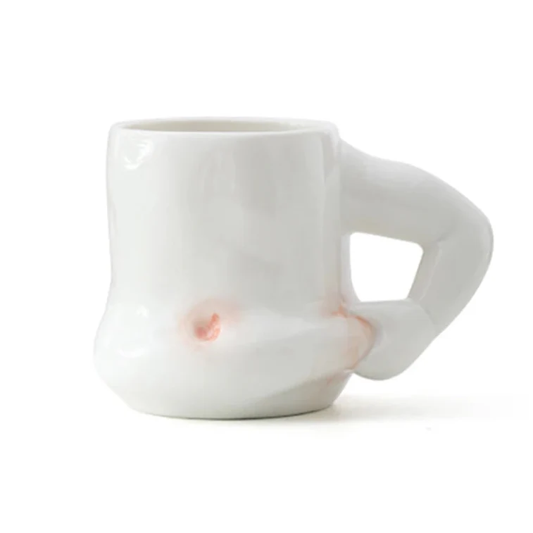 Creative Pinch Belly Ceramic Mug - Image 7