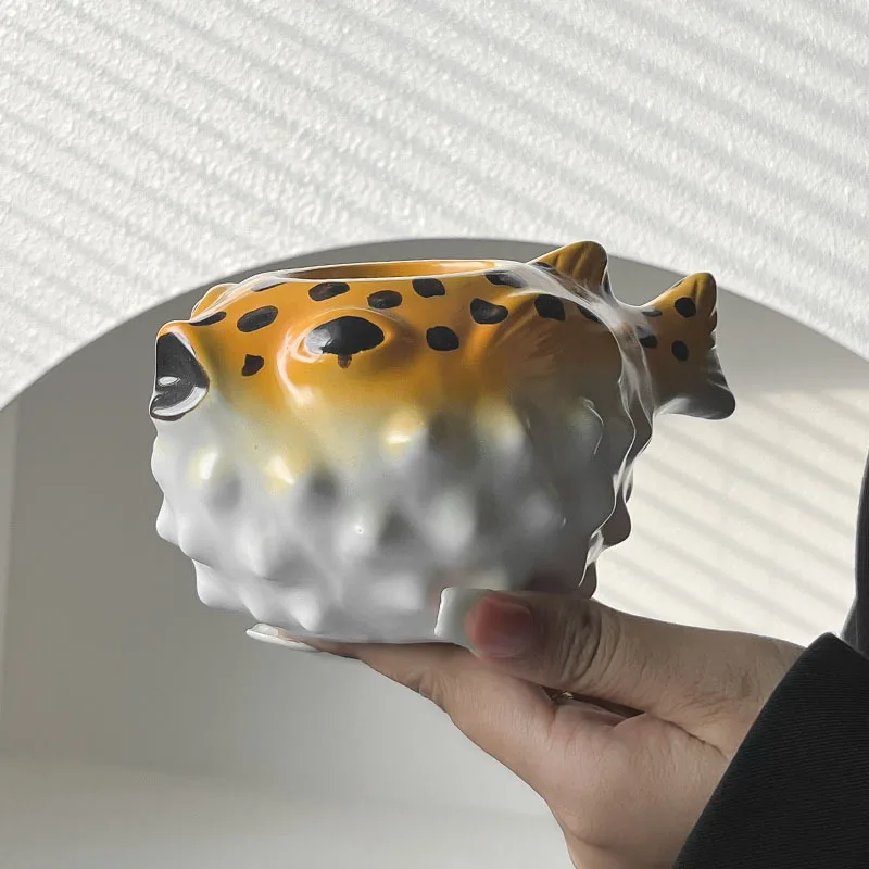 Creative Pufferfish Ceramic Mug 🐡 - Image 2