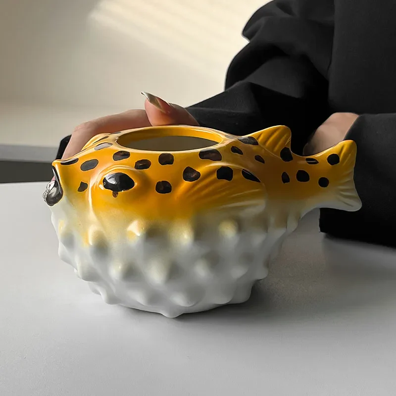 Creative Pufferfish Ceramic Mug 🐡 - Image 7