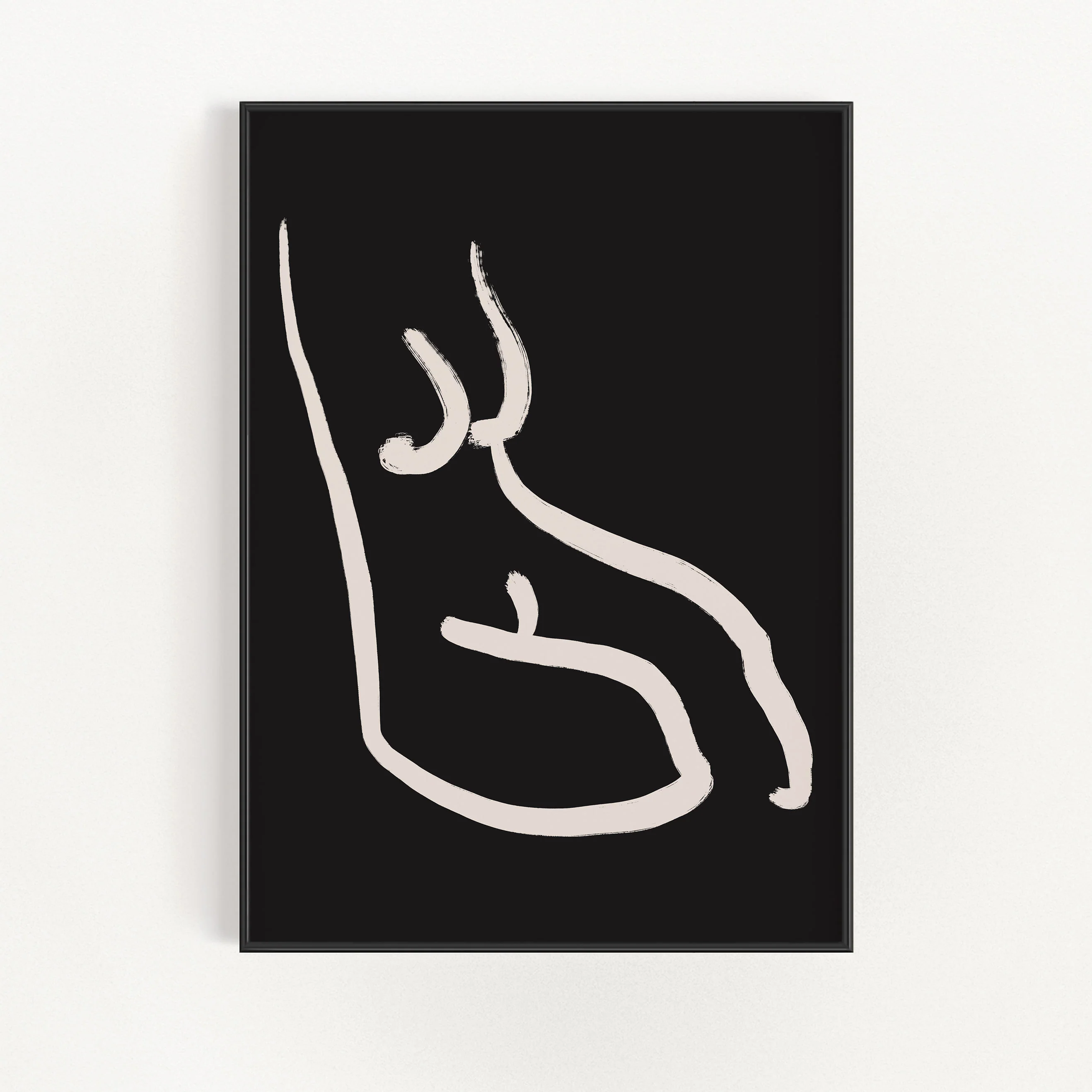 Croquis in Black 2 Wall Art