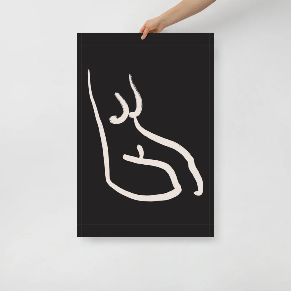 Croquis in Black 2 Wall Art - Image 12