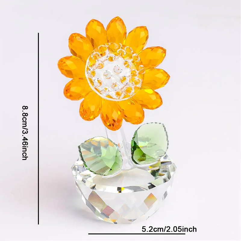 Crystal Glass Sunflower - Image 4