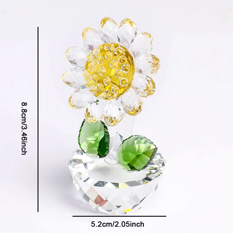Crystal Glass Sunflower - Image 6