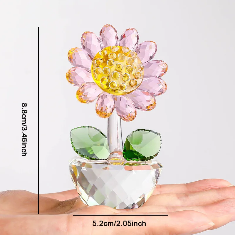 Crystal Glass Sunflower - Image 7
