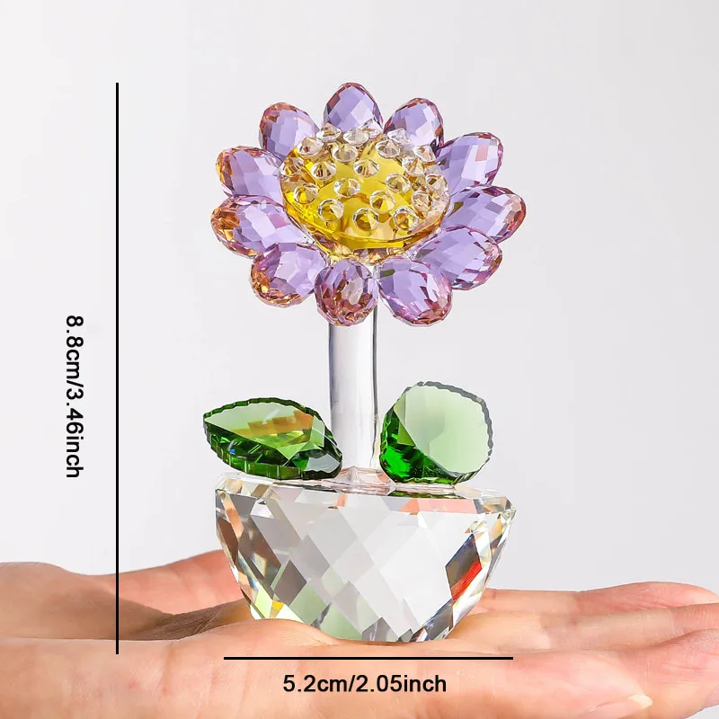 Crystal Glass Sunflower - Image 8