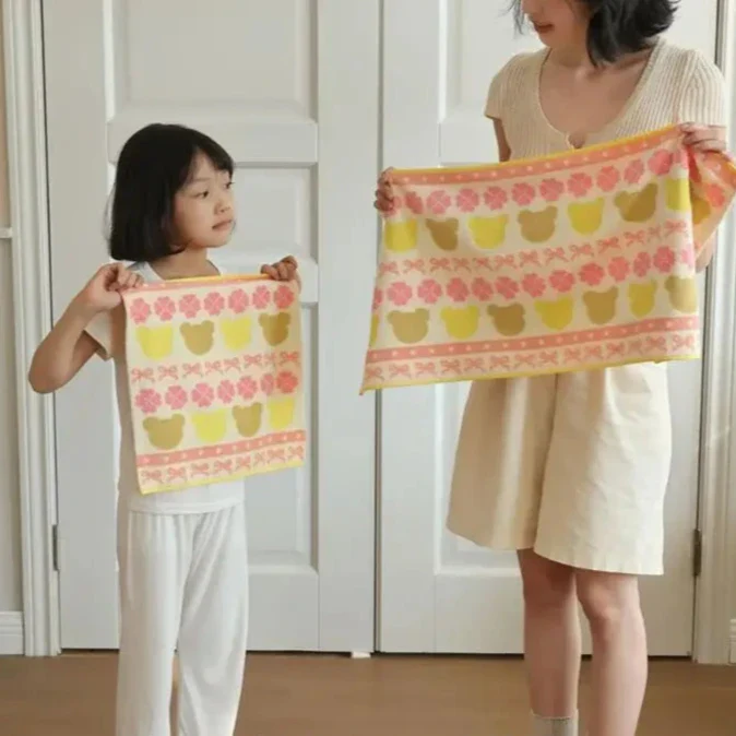 Cute Little Bear Series Cotton Towel Collection - Image 4