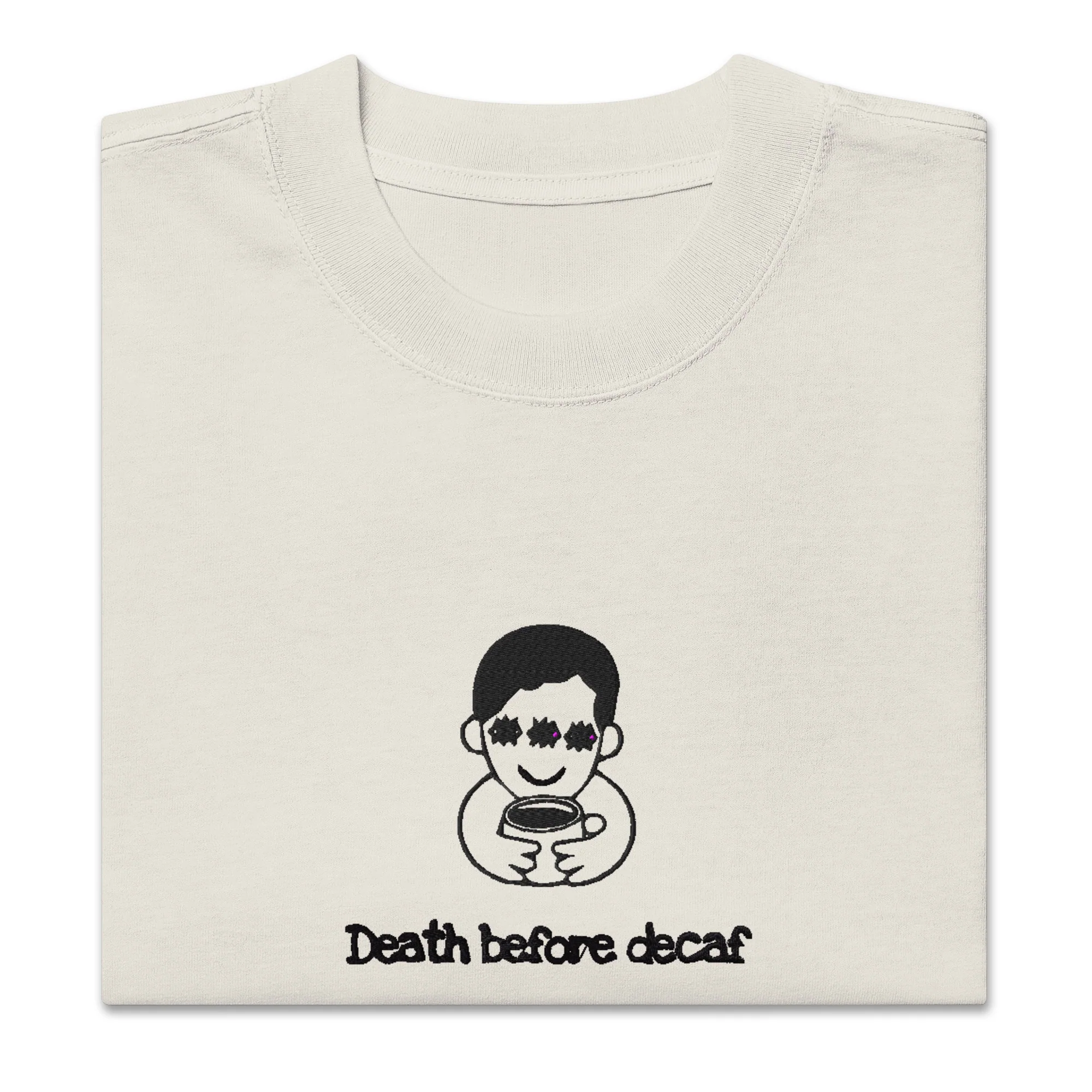 Death before decaf Oversized faded t-shirt - Image 5