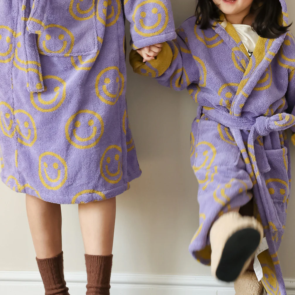 Double-sided Smiley Bath Gown