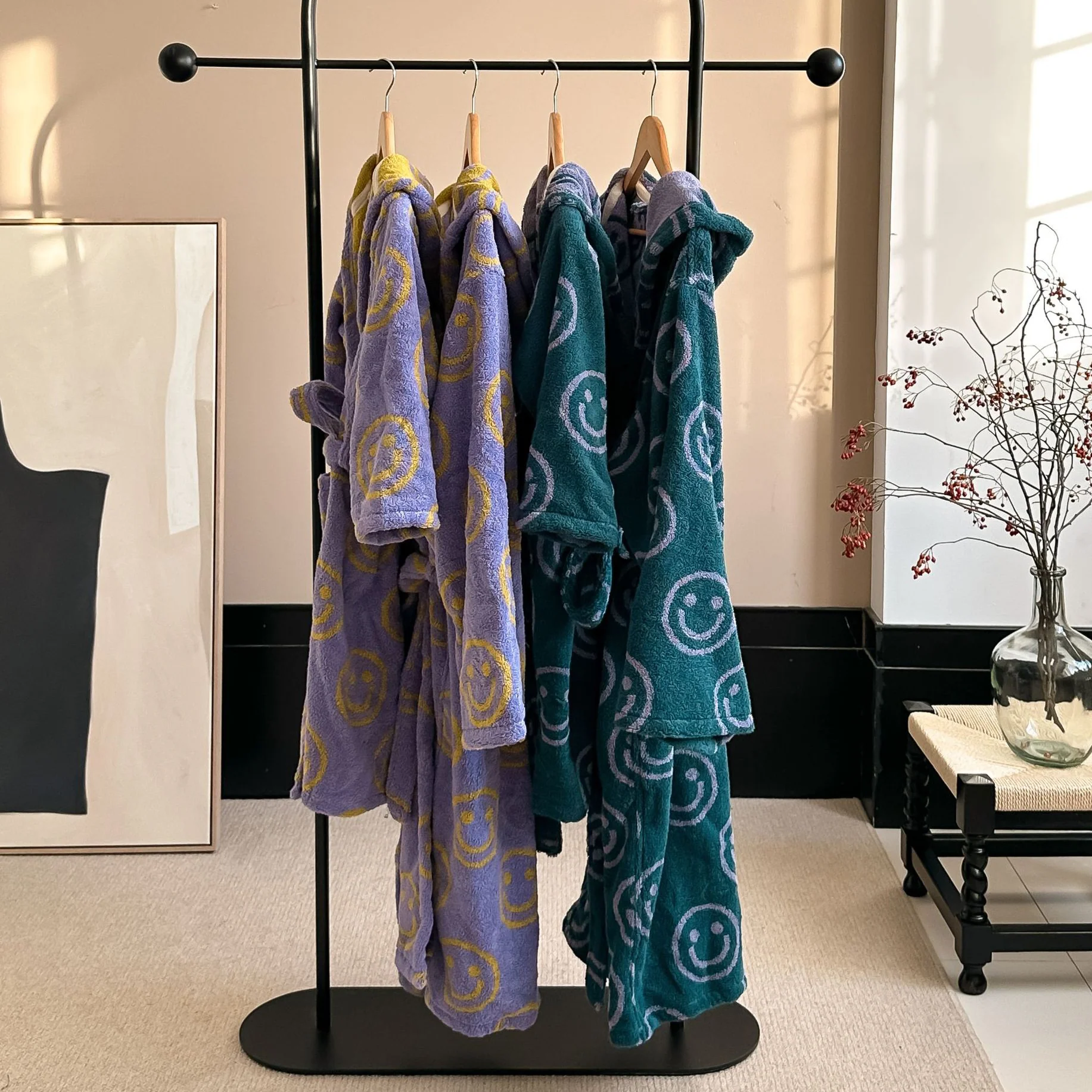 Double-sided Smiley Bath Gown - Image 13