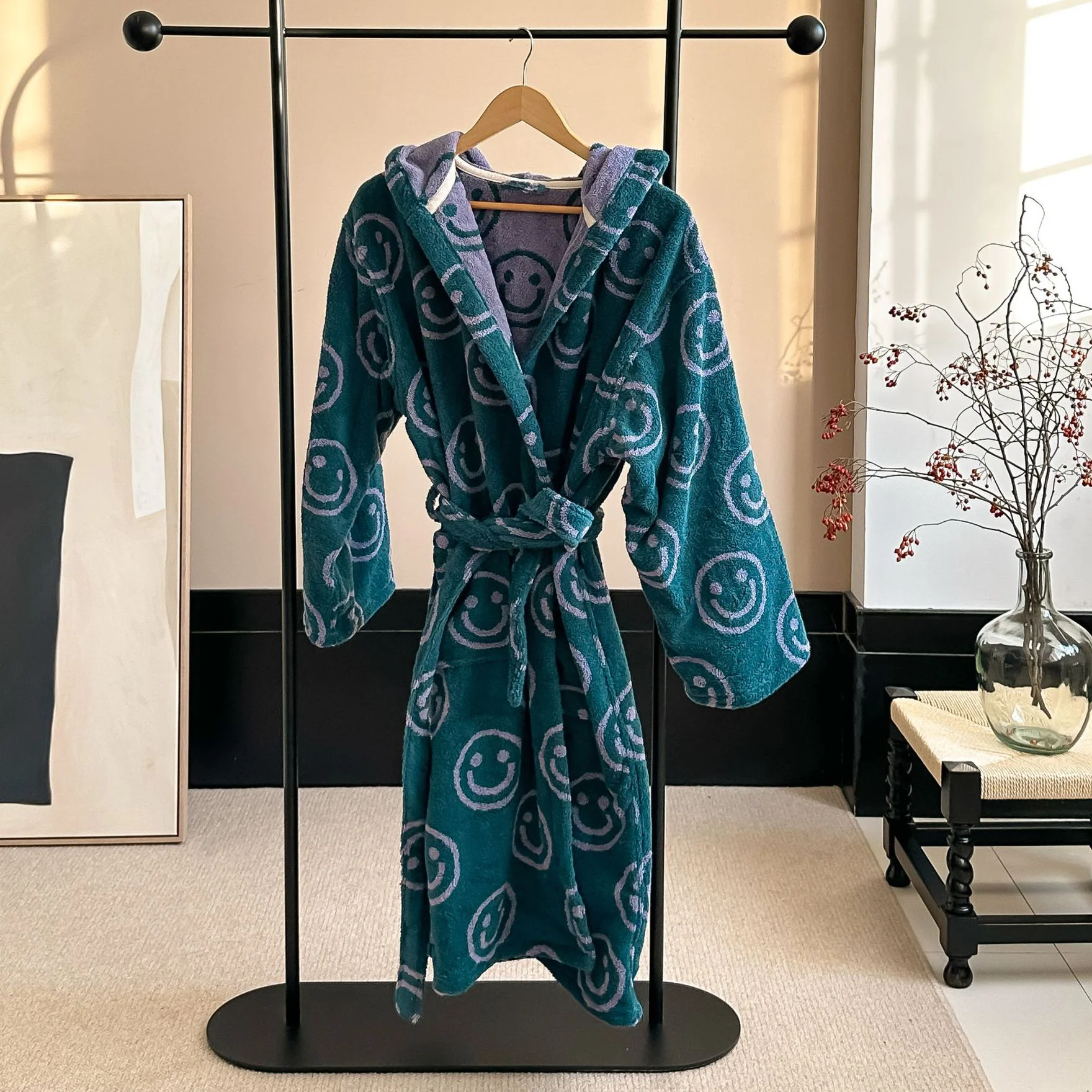 Double-sided Smiley Bath Gown - Image 3