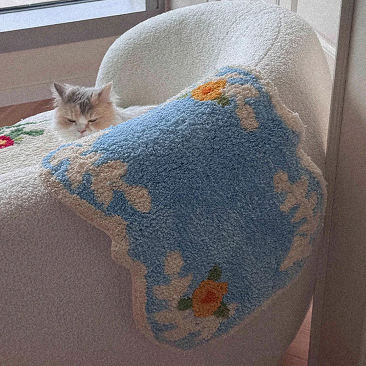 Floral Fluffy Bath Mat - Image 2