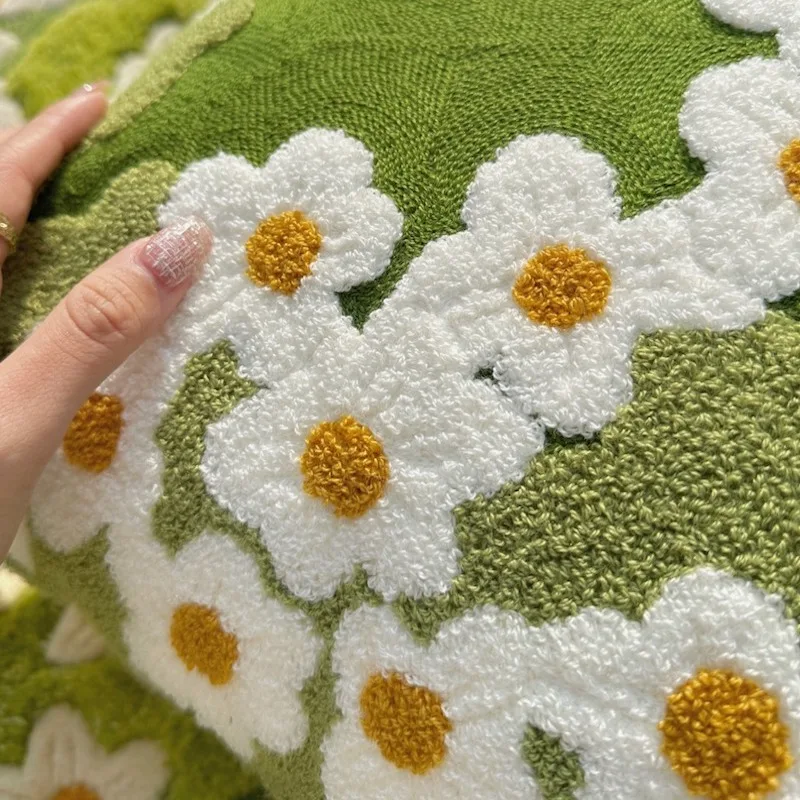 Flower Garden Embroidery Cushion Cover - Image 3