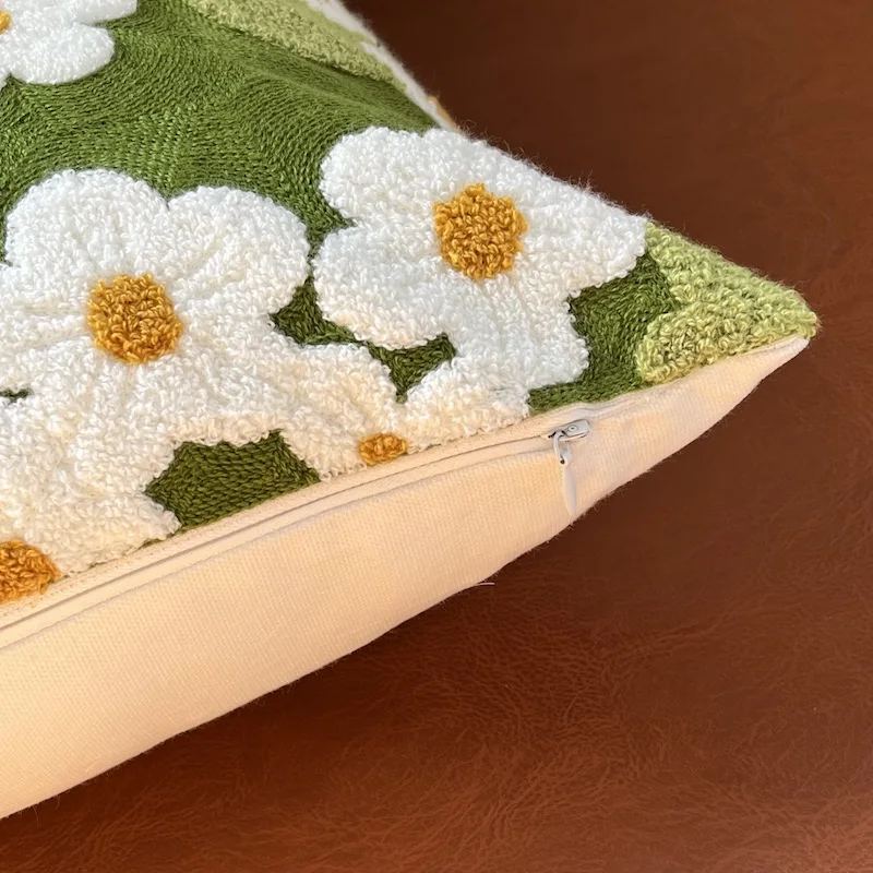 Flower Garden Embroidery Cushion Cover - Image 4