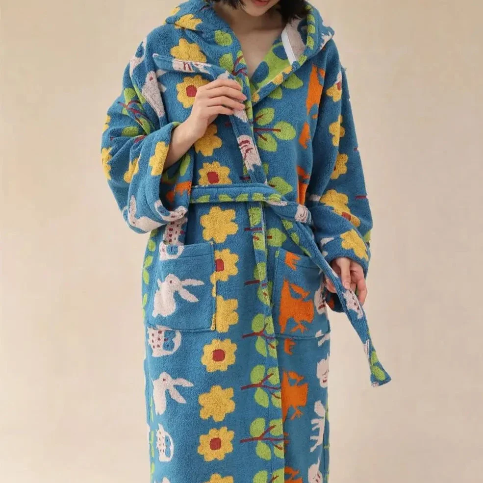 Flower Print Bath Gown - Image 2