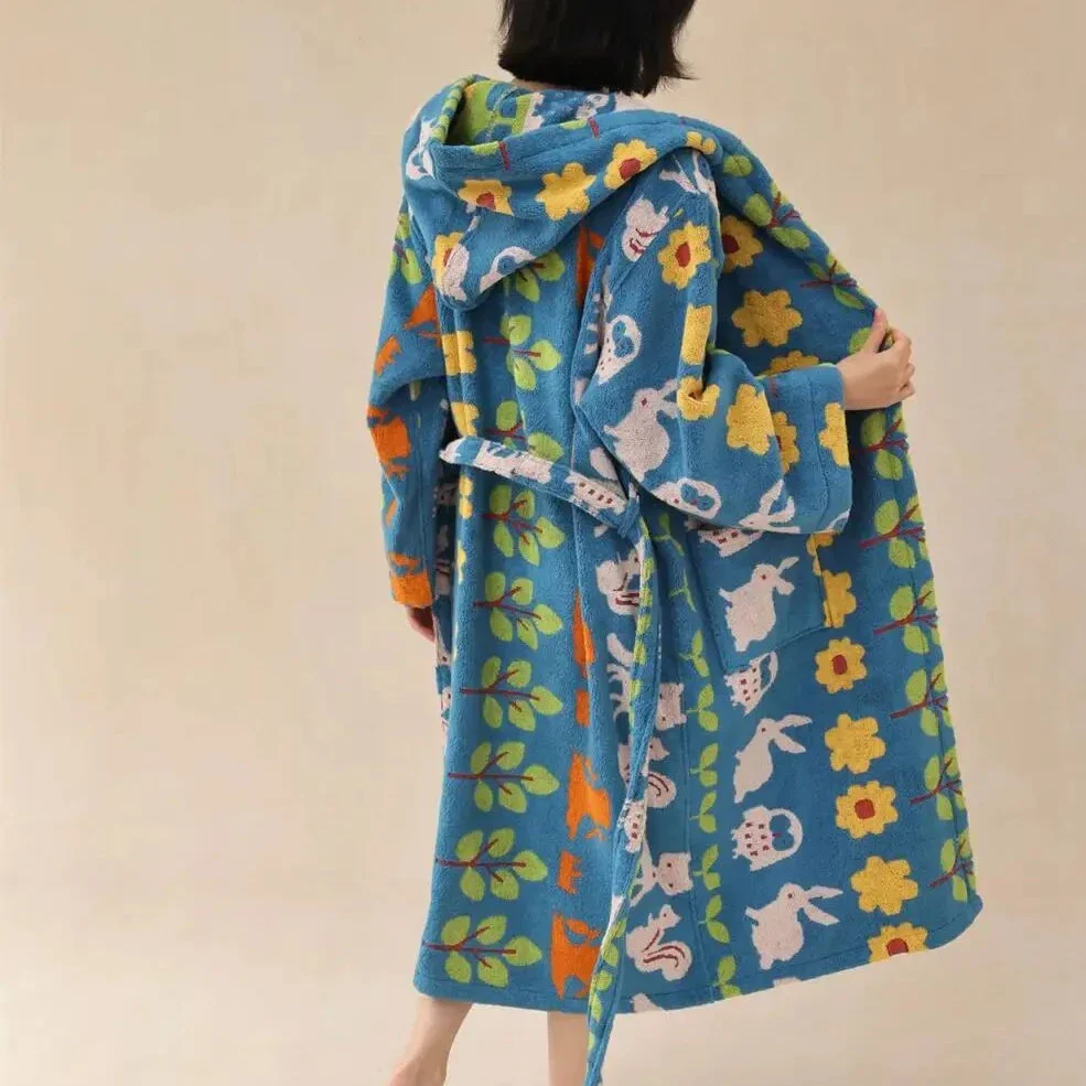 Flower Print Bath Gown - Image 6