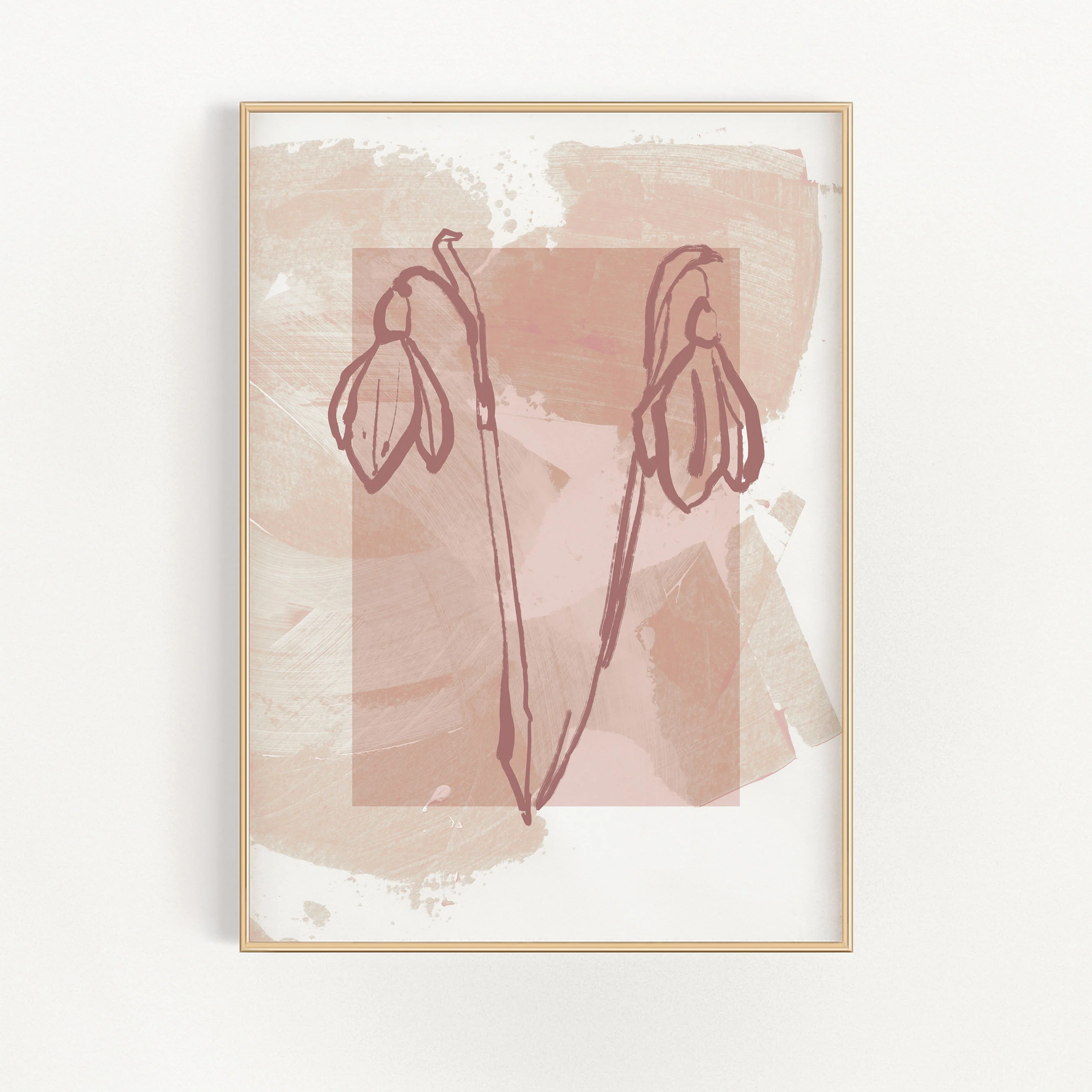 Flowers In Sunset Wall Art