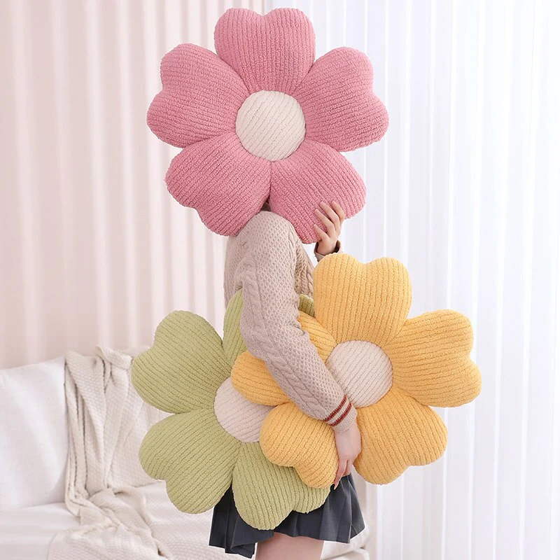 Fluffy Clover Flower Cushion - Image 4