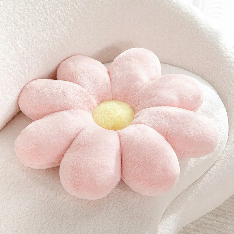 Fluffy Daisy Cushion - Pastel - Image 10