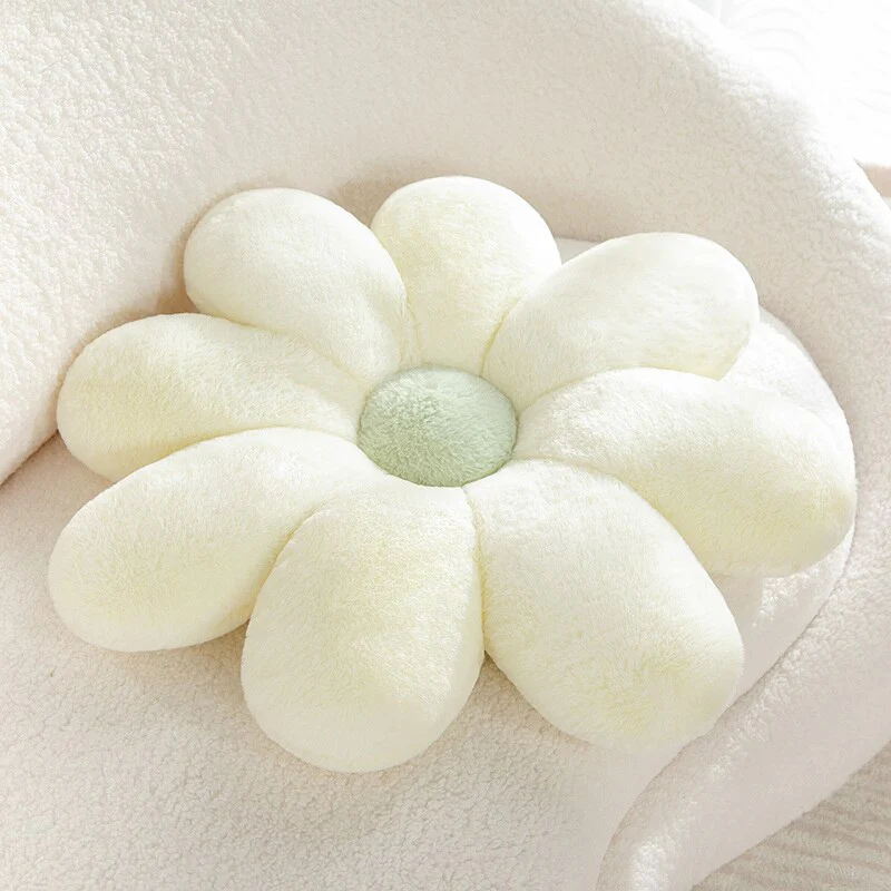 Fluffy Daisy Cushion - Pastel - Image 5