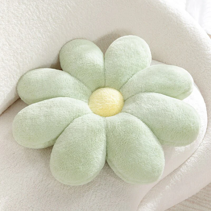 Fluffy Daisy Cushion - Pastel - Image 6