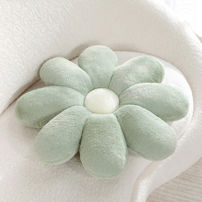 Fluffy Daisy Cushion - Pastel - Image 7