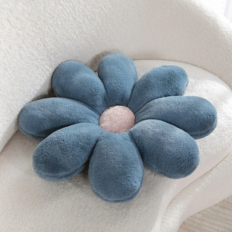 Fluffy Daisy Cushion - Pastel - Image 8