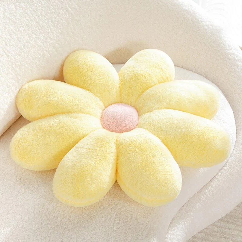 Fluffy Daisy Cushion - Pastel - Image 9