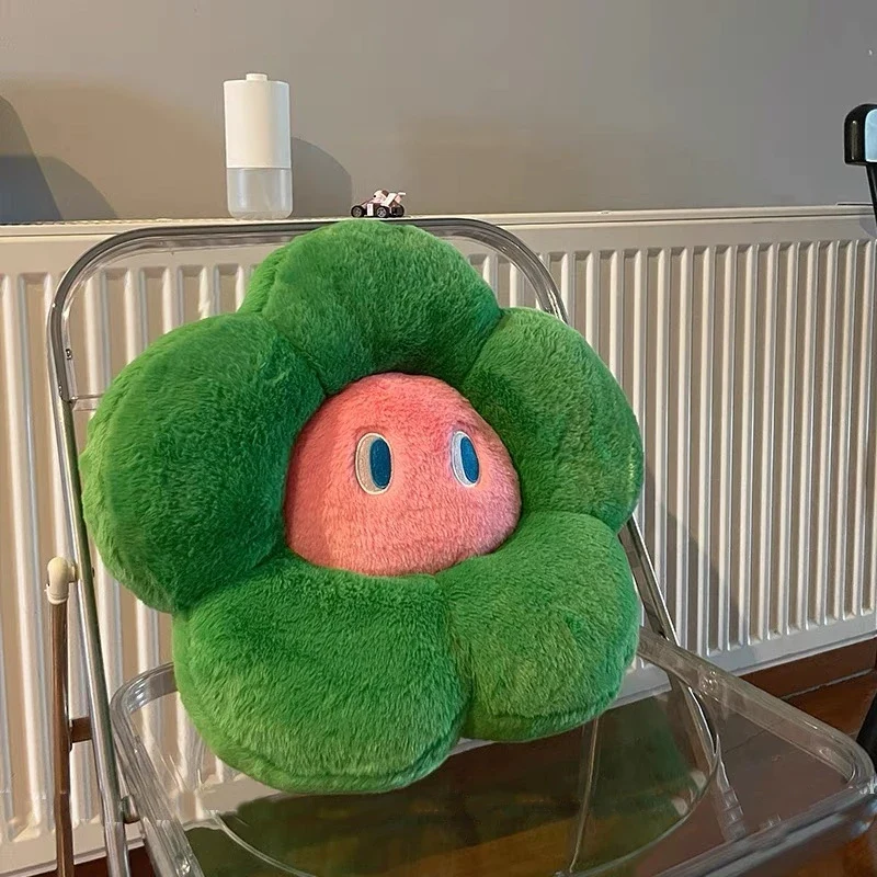 Fluffy Flower Cushion with Eyes - Image 11