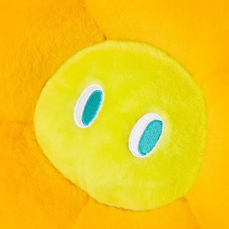 Fluffy Flower Cushion with Eyes - Image 5