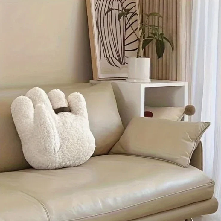 Fluffy Hand Cushions with Ring - Image 7