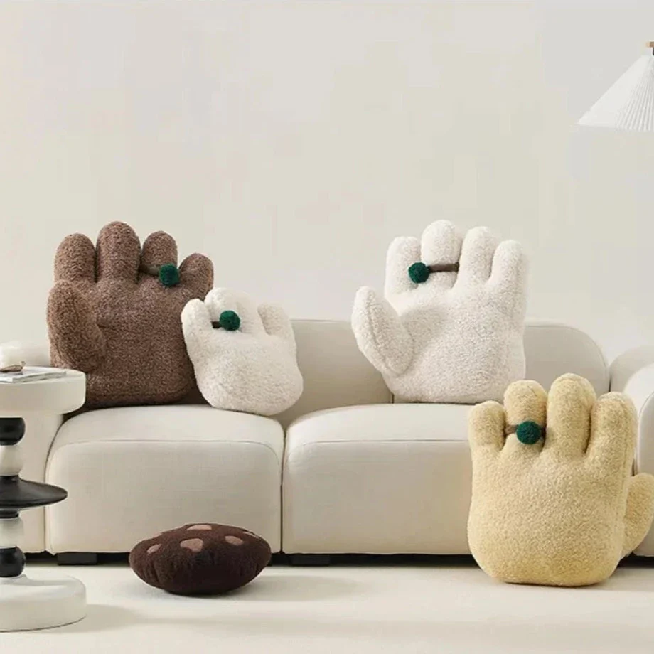 Fluffy Hand Cushions with Ring - Image 8