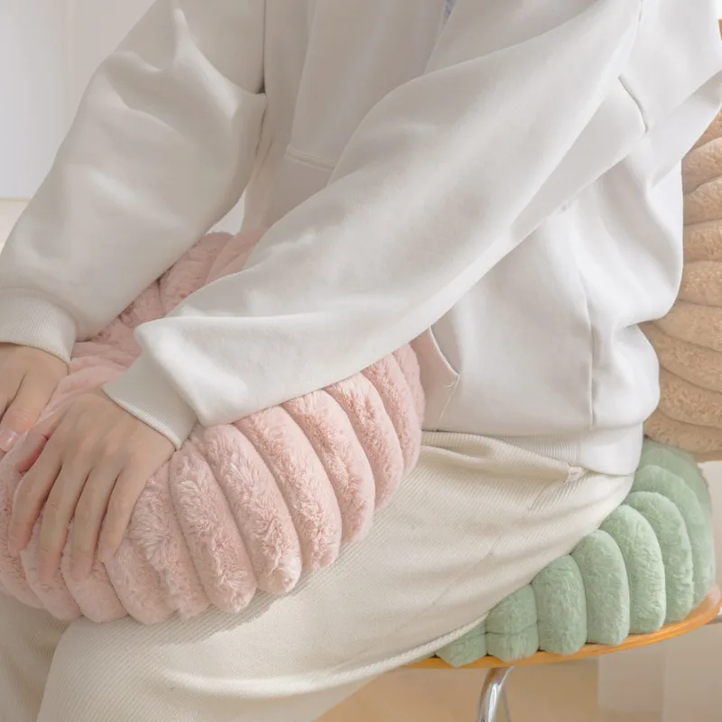 Fluffy Pastel Pumpkin Cushion - Image 3