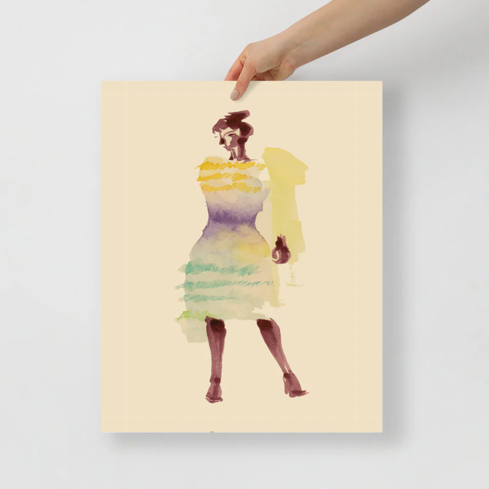 Frill Fluffy Dress Wall Art - Image 4
